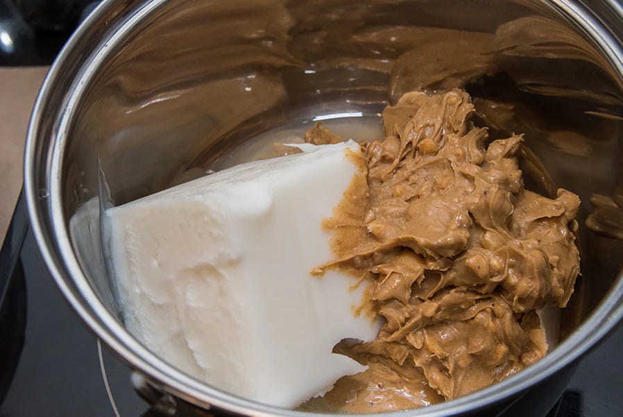 Mixing Peanut Butter and Lard