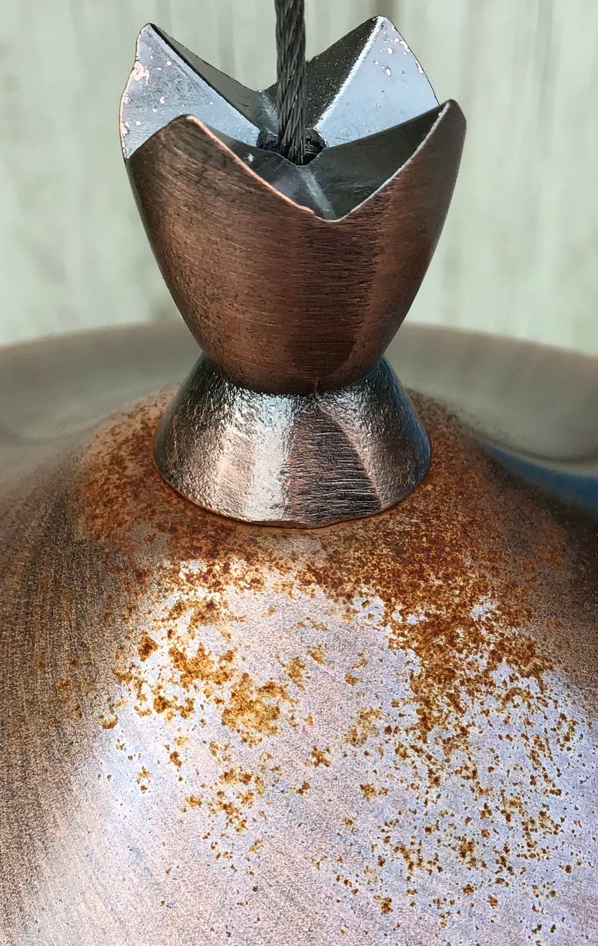A real photo of Perky-Pet® Elegant Copper Glass Hummingbird Feeder by Western Massachusetts (1)