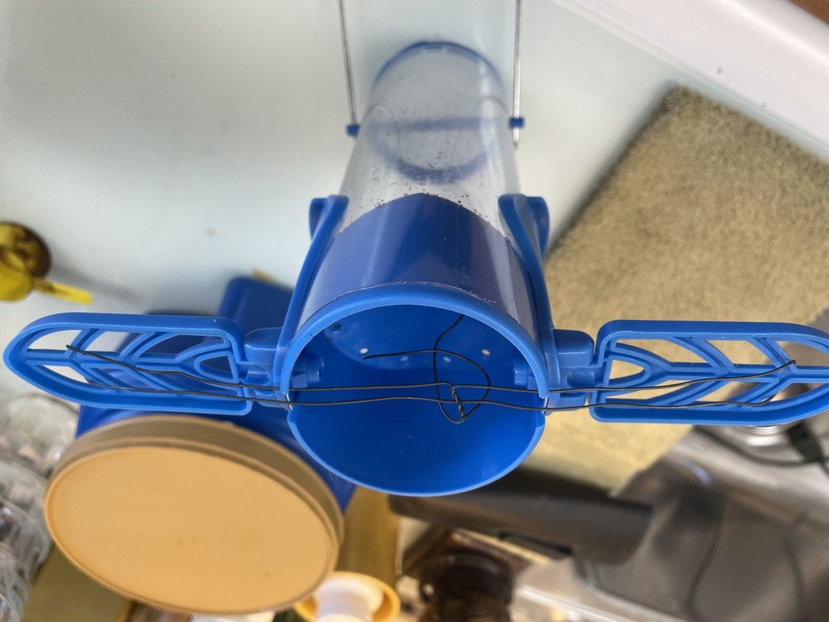 A real photo of  Perky-Pet® Dried Mealworm Bird Feeder with Flexports® by JackME (3)