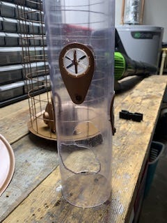 A real photo of Perky-Pet® The Preserve Copper Finish Bird Feeder with Flexports® - 3 lb by Cathyj (1)