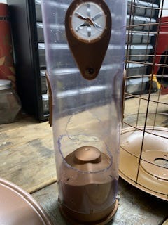 A real photo of Perky-Pet® The Preserve Copper Finish Bird Feeder with Flexports® - 3 lb by Cathyj (3)