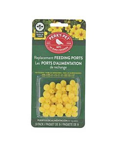 Perky-Pet® Yellow Replacement Flower Feeding Ports with Bee Guards