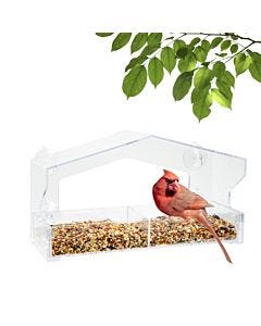 Perky-Pet® Dual-Seed Window Bird Feeder - 1 lb Seed Capacity