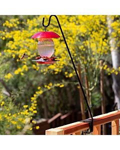 More Birds® 13 Inch Steel Deck Hook for Bird Feeders, Plants & Wind Chimes, Lifestyle