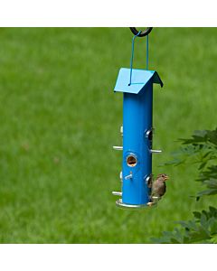 Perky-Pet® Blue Metal Tube Wild Bird Feeder