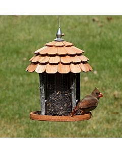 Perky-Pet® Wood Gazebo Feeder, lifestyle 1