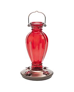 Perky-Pet® Daisy Vase Vintage Glass Hummingbird Feeder 