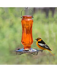 Perky-Pet&reg; Carnival Glass Vintage Oriole Feeder