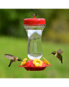 Perky-Pet® 16 oz Top Fill Glass Hummingbird Feeder, Lifestyle