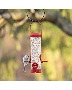 Perky-Pet® Red 2-in-1 Tube Bird Feeder 