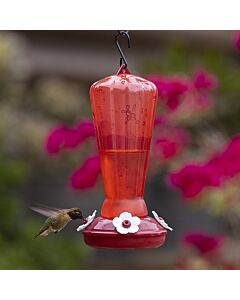 More Birds® Hollyhock Hummingbird Feeder with Bee Guard Nectar Ports - 25 oz, Lifestyle