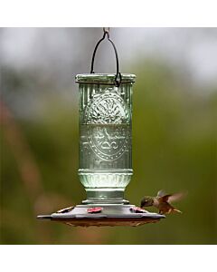 More Birds® Vintage Hummingbird Feeder - hummingbird at feeder
