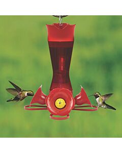 Perky-Pet® Red Pinch Waist Plastic Hummingbird Feeder - 8 Oz Nectar Capacity, Lifestyle