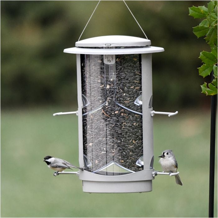 Squirrel-X X1 Squirrel-Resistant Bird Feeder with Spring-Loaded Perches -  4.2 lb