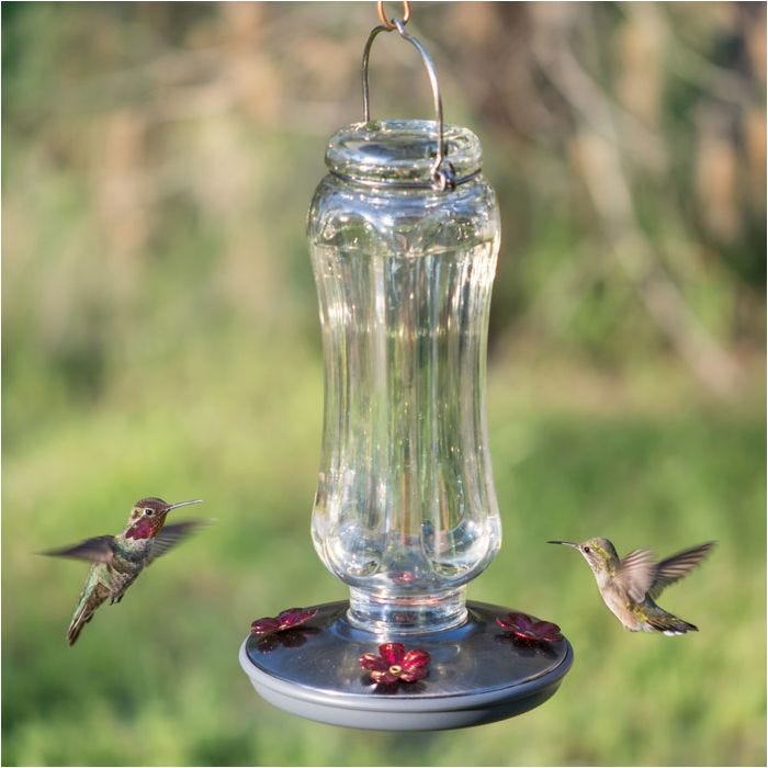 Perky-Pet® Starglow Vintage Glass Hummingbird Feeder