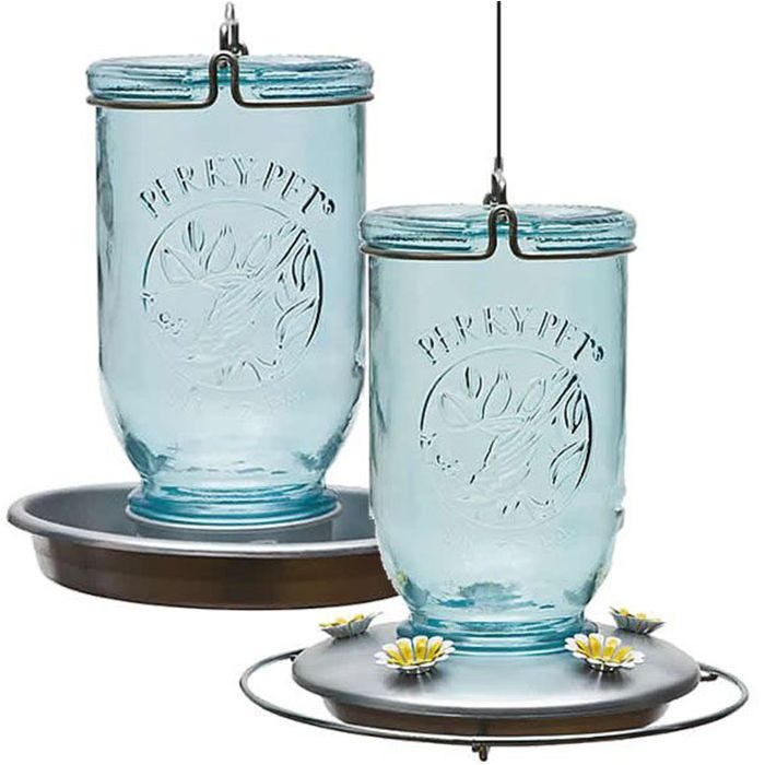 Perky-Pet 785 Mason Jar Hummingbird Feeder 