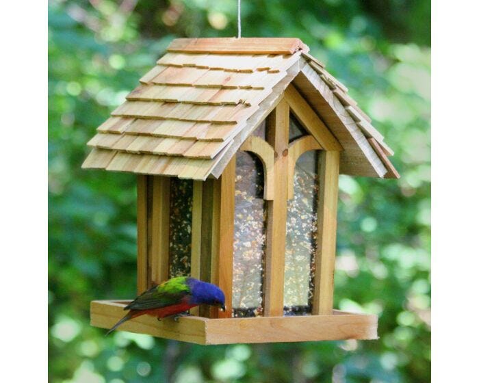 Perky-Pet® Mountain Chapel Bird Feeder, lifestyle
