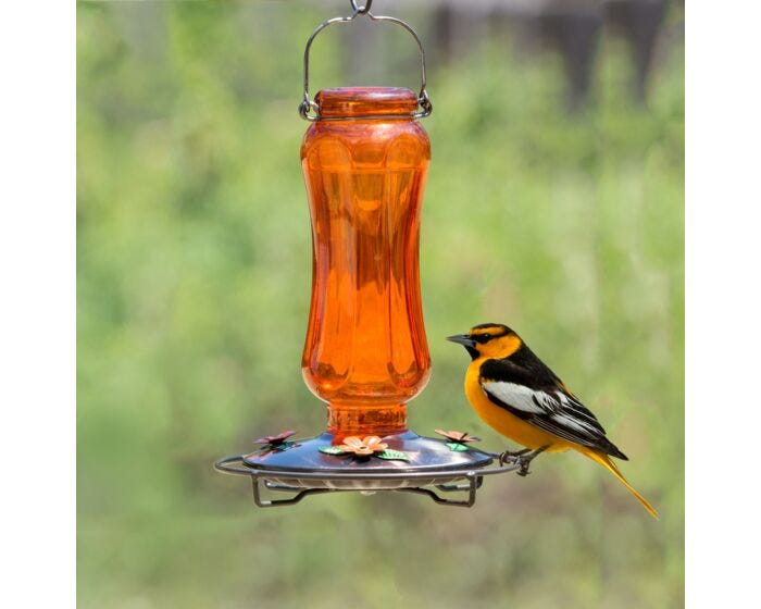 Perky-Pet® Carnival Glass Vintage Oriole Feeder