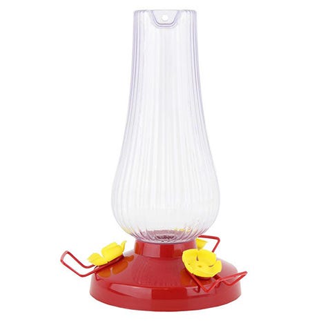 Fluted Oil Lamp Plastic Hummingbird Feeder