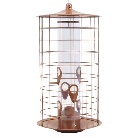 Perky-Pet Copper Finish Bird Feeder with Flexports