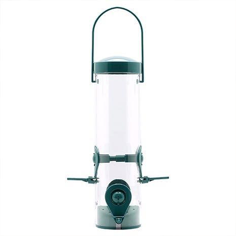 Perky-Pet® Green 2-in-1 Tube Bird Feeder