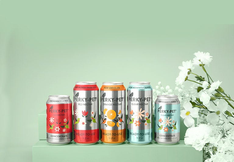 Perky-Pet Nectar Cans