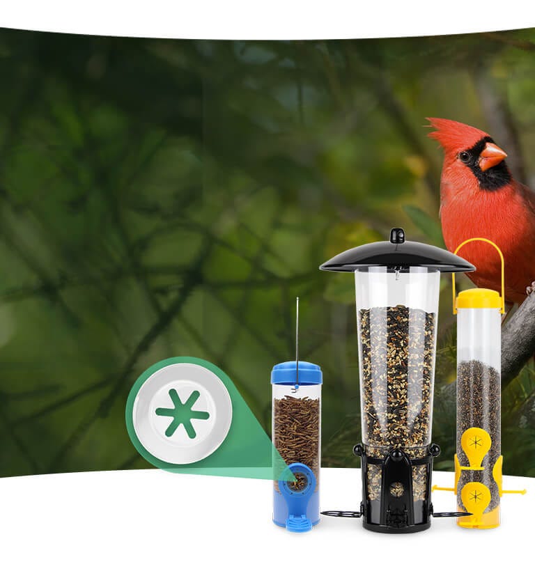 Perky-Pet Flexport Bird Feeders