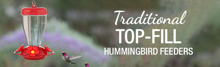 Traditional Top-Fill Hummingbird Feeders