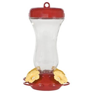 Perky-Pet® Yellow Petunia Top Fill Glass Hummingbird Feeder