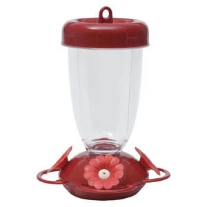 Perky-Pet® Red Impatient Top Fill Plastic Hummingbird Feeder