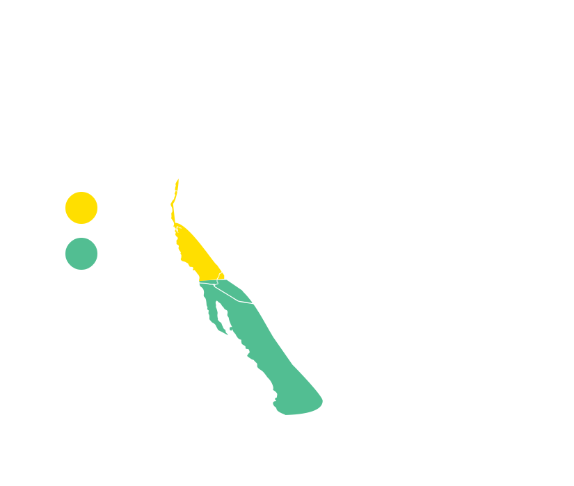 map of the distribution of allen's hummingbird