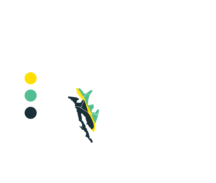 map of the distribution of costa's hummingbird