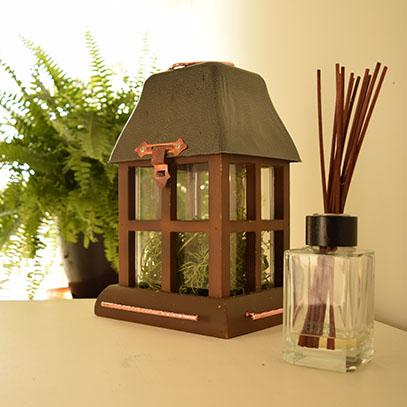Rustic lantern Candle Holder